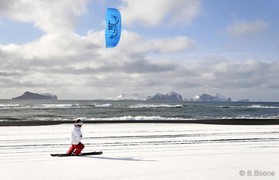 Jérome Josserand - snowkite en Islande