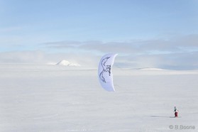 Jérome Josserand - snowkite en Islande