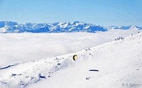 Johann Civel - Snowkite en Bosnie - Jahorina