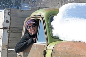 Johann Civel - snowkite en Georgie