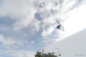 Fabio Ingrosso - Bernina pass - snowkite en Suisse