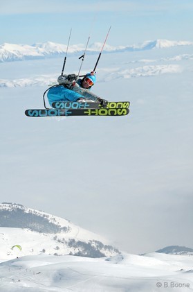 Fabio Ingrosso - snowkite en Macedonia - Popova Shapka