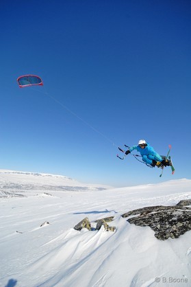 Bjorn Kaupang-Snowkite-Haugastol-Norway