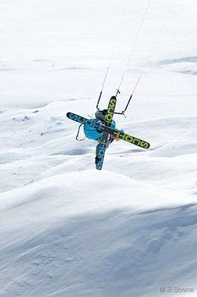 Fabio Ingrosso - snowkite en Macedonia - Popova Shapka