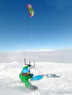 Fabio Ingrosso - snowkite en Macedonia - Popova Shapka
