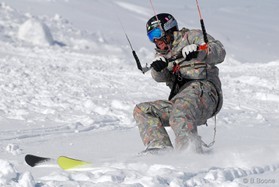 fabio ingrosso - snowkite en Grece - kaimaktsalan