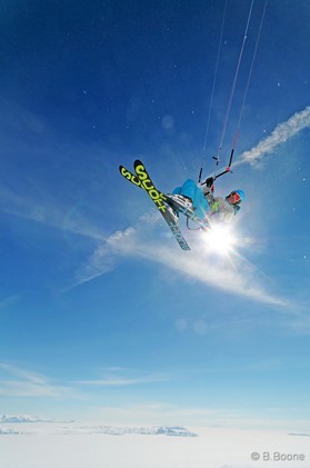 Fabio Ingrosso - snowkite en Macedonia - Popova Shapka