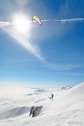 Fabio Ingrosso - snowkite en Macedonia - Popova Shapka