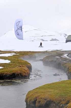 Guillaume Chastagnol - snowkite en Islande