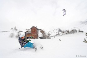 Fabio Ingrosso - simplon pass - snowkite en Suisse