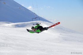 Johann Civel - snowkite au Liban