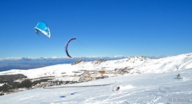 snowkite en sierra nevada (espagne) - j.josserand et f.ingrosso