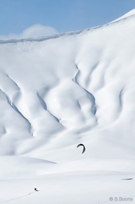 Etienne Lhote - snowkite a Gudauri - Georgie