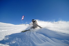 fabio ingrosso - snowkite en Grece - kaimaktsalan