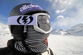 Goody Gaudard - Bernina pass - snowkite en Suisse