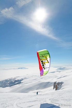 Fabio Ingrosso - snowkite en Macedonia - Popova Shapka