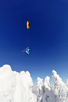 Johann Civel - Snowkite en Bosnie - Jahorina