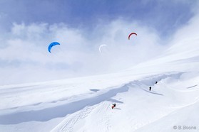 Guillaume Chastagnol et Jérome Josserand - Snowkite a Ercyes en Turquie