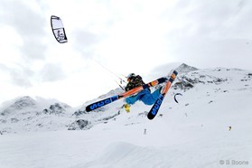 Fabio Ingrosso - Bernina pass - snowkite en Suisse