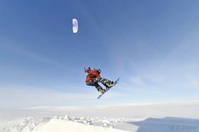 Guillaume Chastagnol - snowkite en Islande