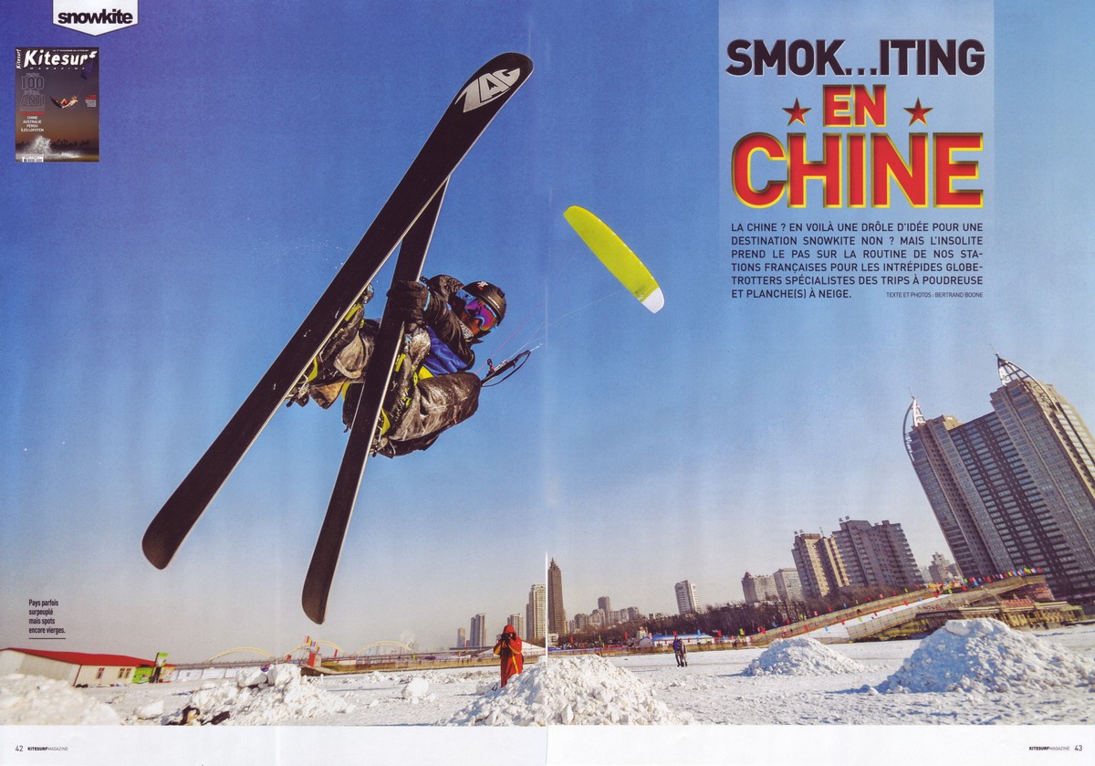 kitesurf magazine  100   China trip 2015   rider: Johann Civel
