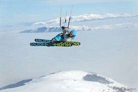 Fabio Ingrosso - snowkite en Macedonia - Popova Shapka