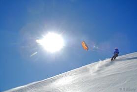 snowkite en Slovénie -Vogel - johann Civel