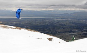 Romain Luppi - Monts Jura - snowkite en Suisse