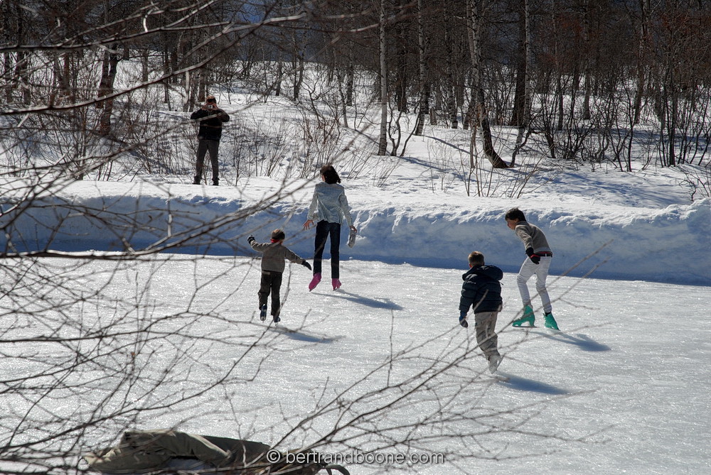 patinoire - le pied du col
